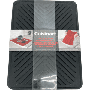 Cuisinart Silicone Dish Drying Mat / 2 Pack / Black / 12" x 16"