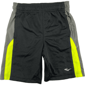 Everlast Boy's Shorts / Boy's Basketball Shorts / Black & Neon Yellow / Medium