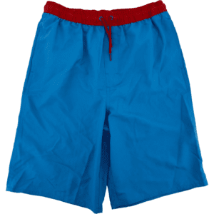 Simply Styled Children's Bathing Suit / Boy's Swim Trunks / Blue & Red / Size XLarge