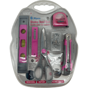 Matrix Home Tool Set / 6 Piece Set / Home Reno Kit / Pink **DEALS**