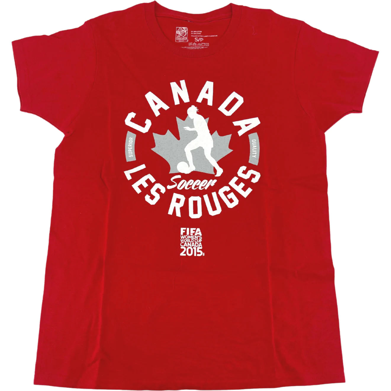 Fifa Women's World Cup T-Shirt / Team Canada / Red & White / Size Small