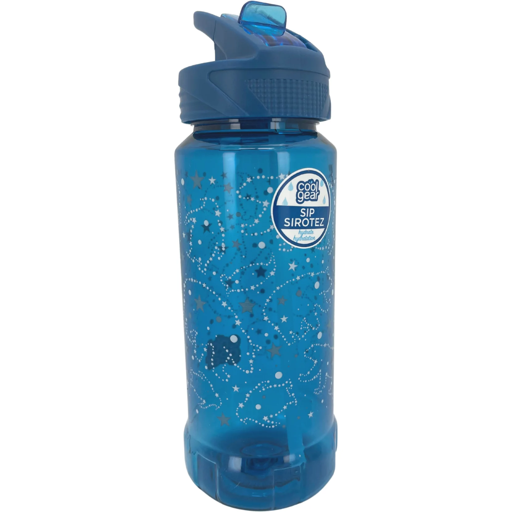 Cool Gear Kid's Christmas Water Bottle / Sip Bottle / Constellation Theme / Dark Blue
