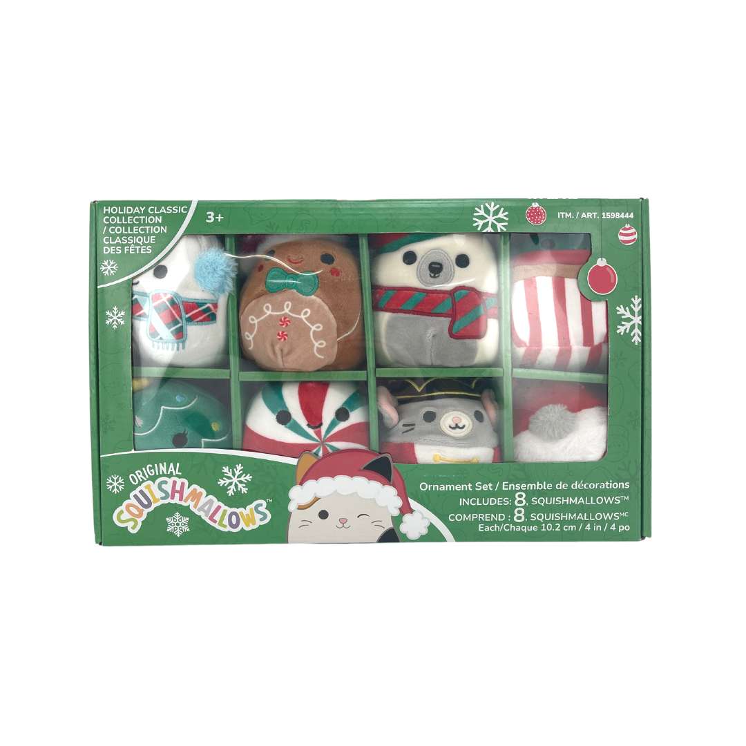 Squishmallows Holiday Classics Collection Ornament Set
