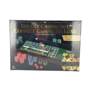 Cardinal Classics Deluxe Casino Set- Vegas Night : 3 Games in 1