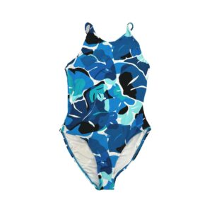 Nautica Women's Blue Abstract One Piece Bathing Suit
