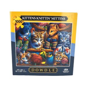 Dowdle 1000 Piece Kittens Knittin' Mittens Jigsaw Puzzle