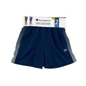 Champion Youth Blue & Navy Athletic Shorts 2 Pack 01
