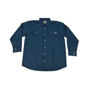 Holmes Workwear Men's Navy Safety Work Shirt