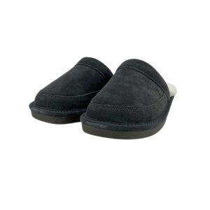 Nuknuuk Men's Charcoal Leather Slippers 06