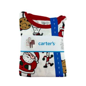 Carter's Children's 4 Piece Pyjama Set- Buffalo Plaid & Santa Claus