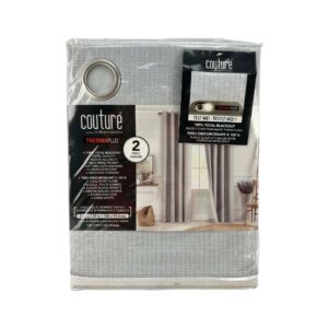 Couture by Commonwealth Blackout Curtains- Silver